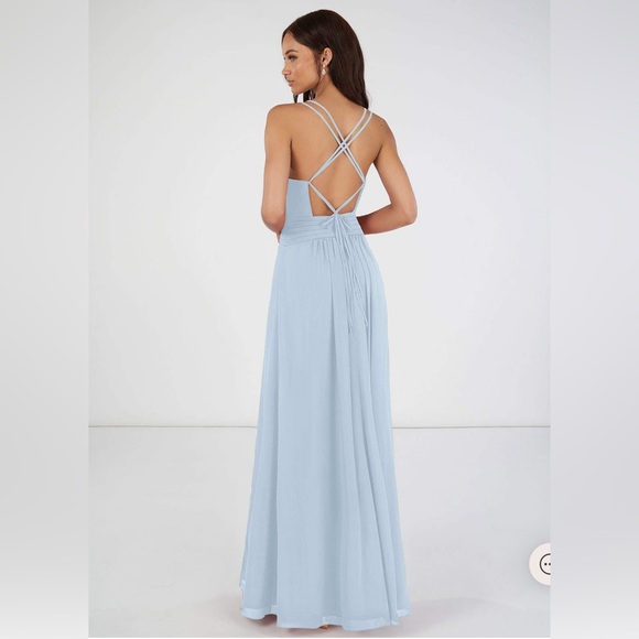 Azazie Farren Bridesmaids Dress - Mist - Picture 2 of 4